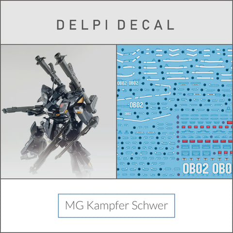 Delpi Water Decal (ดิแคลน้ำ) MG Kampfer Schwer Gundam Delpi Decal