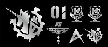 Delpi Decal (สติกเกอร์โลหะ) RG RX-93-2 Hi-V (Symbol) (Silver) Delpi Decal