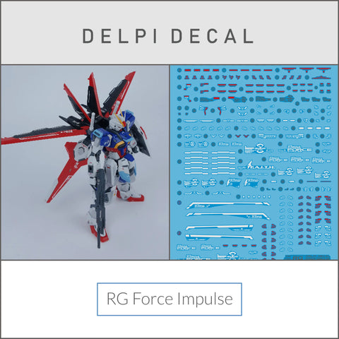 Delpi Water Decal (ดิแคลน้ำ) RG Force Impulse Gundam Delpi Decal