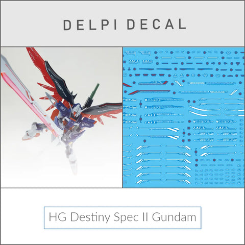 Delpi Water Decal (ดิแคลน้ำ) HG Destiny Spec II Gundam Delpi Decal