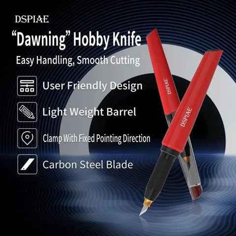 "Dawning" Hobby Knife By DSPIAE มีดอาร์ทไนฟ์ ด้ามพลาสติก พร้อมใบมีด รุ่น PT-DK Dspiae