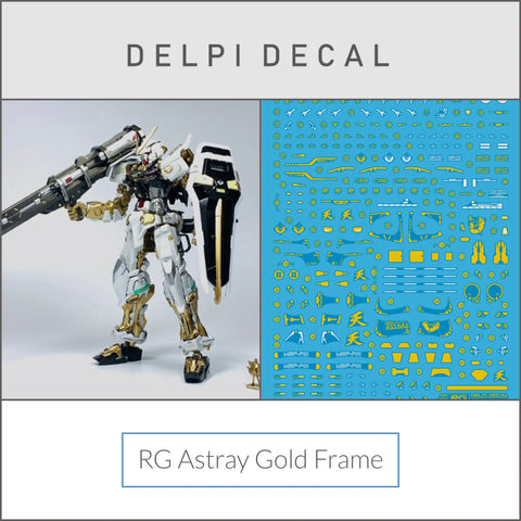 Delpi Water Decal (ดิแคลน้ำ) RG Astray Gold Frame Gundam (White Holo) Delpi Decal