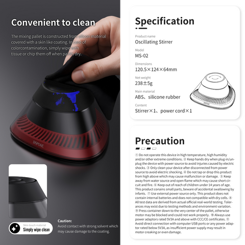 (New) DSPIAE เครื่องกวนสีขวดแบบสั่น Oscillating Stirrer
