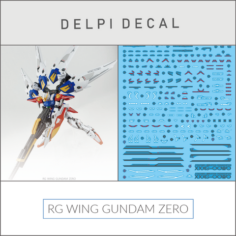 Delpi Decal (ดีคอลน้ำ) RG WING GUNDAM ZERO Delpi Decal