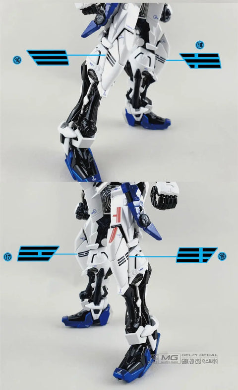 Delpi Water Decal (ดิแคลน้ำ) MG KOREA 20th Astray Gundam Delpi Decal