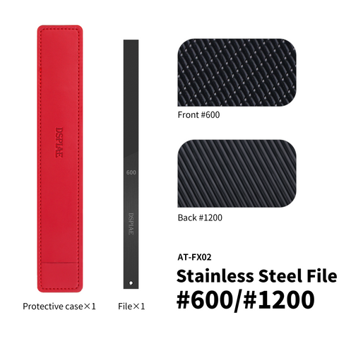 (New) DSPIAE ตะไบโมเดลสแตนเลสเคลือบคาร์บอน DLC Coated Stainless Steel File