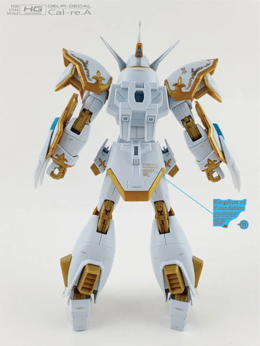 Delpi Water Decal (ดิแคลน้ำ) HG Black Knight Squad Cal-Re.A Gundam Delpi Decal