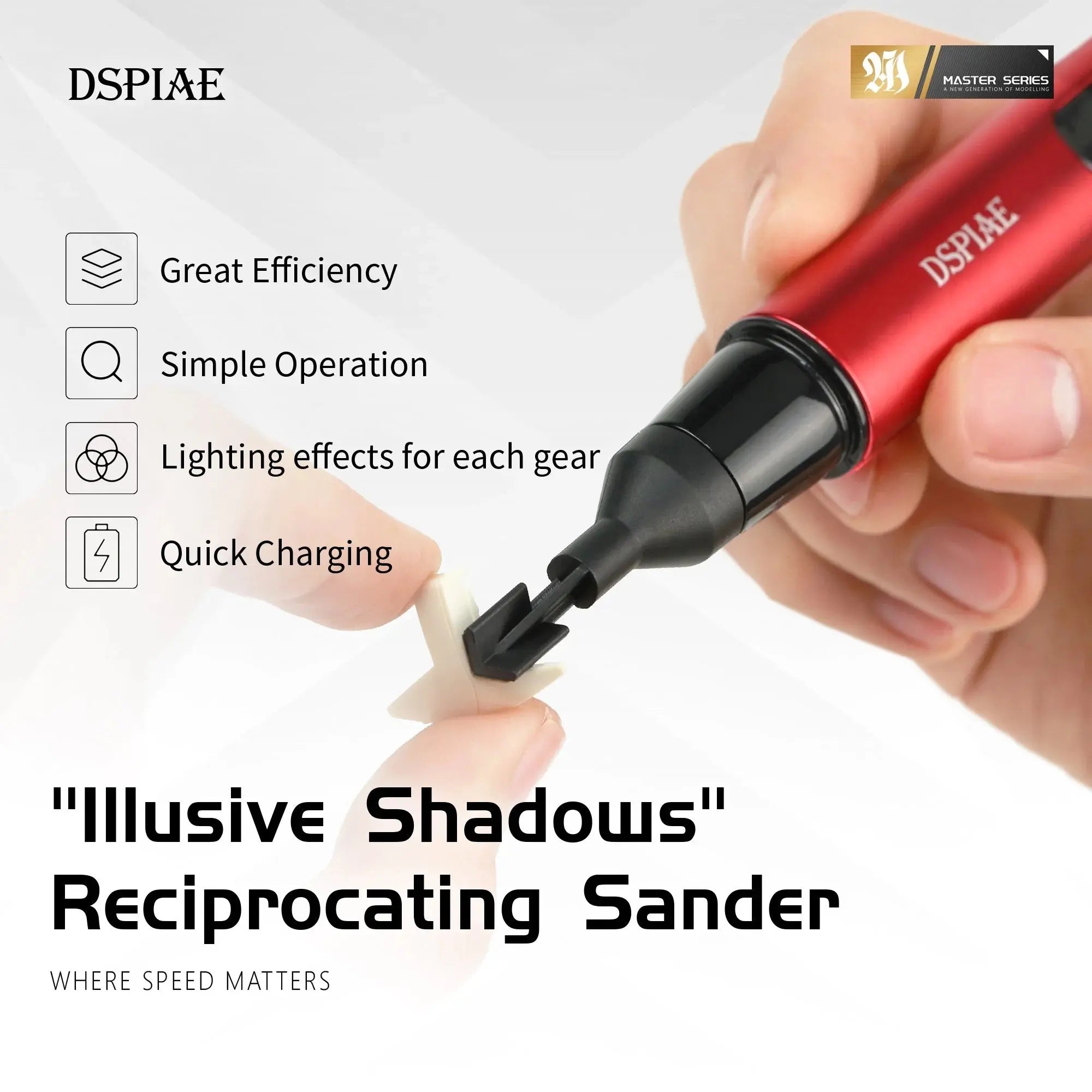 "Illusive Shadows" Reciprocating Sander By DSPIAE ตะไบไฟฟ้าไร้สาย Dspiae