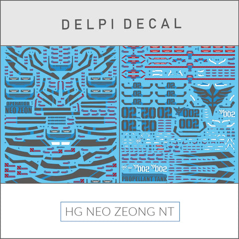 Delpi Water Decal (ดิแคลน้ำ) HG NEO ZEONG Narrative Delpi Decal