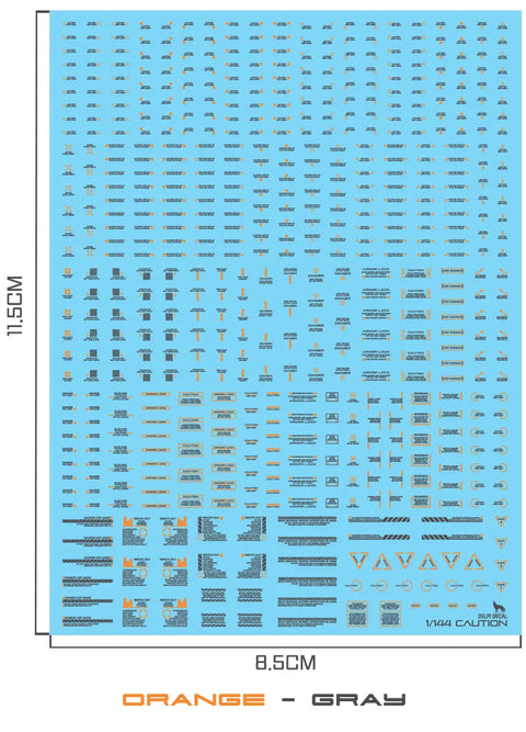 Delpi Water Decal (ดิแคลน้ำ) 1/144 Mechanical Caution Delpi Decal