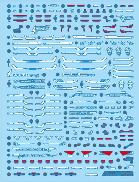 Delpi Water Decal (ดิแคลน้ำ) RG Destiny Gundam Delpi Decal