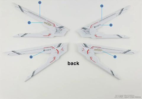 Delpi Water Decal (ดิแคลน้ำ) HG Mighty Strike Freedom Gundam Delpi Decal