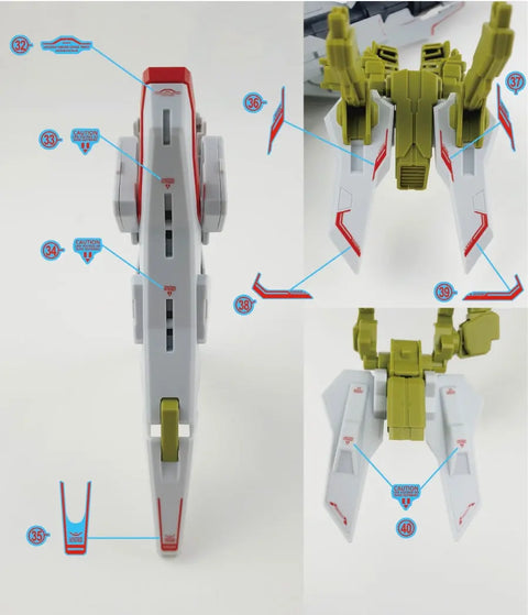 Delpi Water Decal (ดิแคลน้ำ) HG Zeus Silhouette Delpi Decal