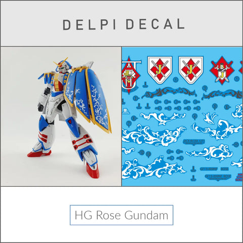 Delpi Water Decal (ดิแคลน้ำ) HG Rose Gundam Delpi Decal