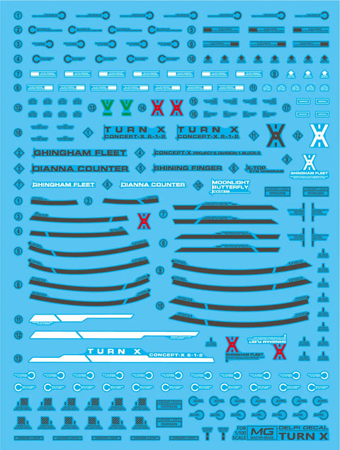 Delpi Water Decal (ดิแคลน้ำ) MG Turn X Delpi Decal