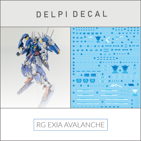 Delpi Decal (ดีคอลน้ำ) RG EXIA AVALANCHE Delpi Decal