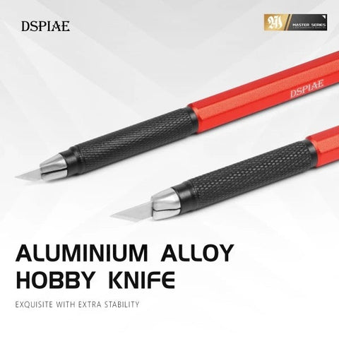 Aluminium Alloy Hobby Knife By DSPIAE มีดอาร์ทไนฟ์ ด้ามอลูมิเนียม พร้อมใบมีด รุ่น AT-DK Dspiae