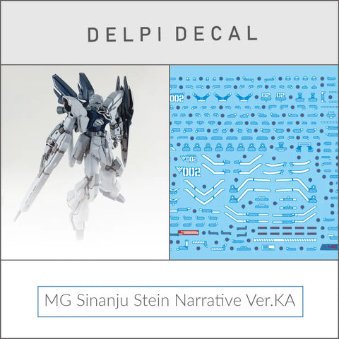 Delpi Water Decal (ดิแคลน้ำ) MG Sinanju Stein Narrative Ver.KA Delpi Decal