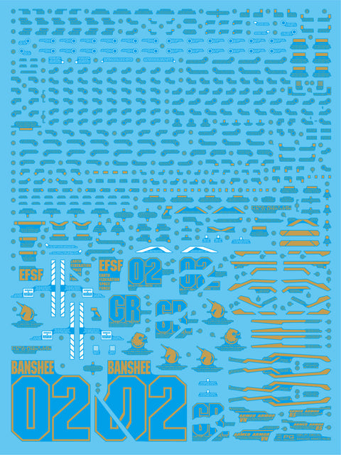 Delpi Decal (ดีคอลน้ำ) PG BANSHEE ARMED ARMOR VN BS Delpi Decal