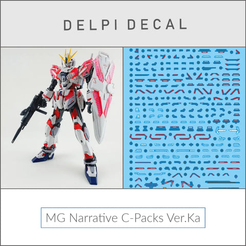 Delpi Water Decal (ดิแคลน้ำ) MG Narrative C-Packs Ver.Ka Gundam Delpi Decal