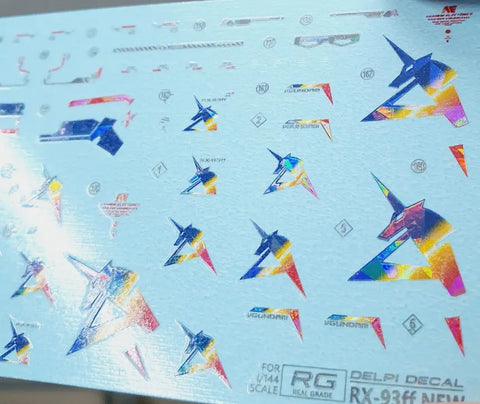 Delpi Water Decal (ดิแคลน้ำ) RG RX-93FF V Gundam (FUKUOKA) Delpi Decal