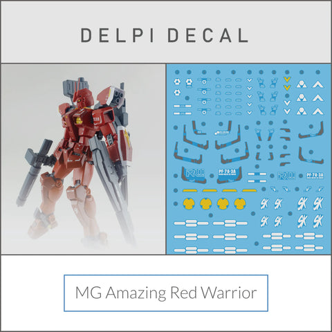 Delpi Water Decal (ดิแคลน้ำ) MG Amazing Red Warrior Gundam Delpi Decal