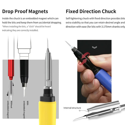 "WING" Tungsten Steel Broach By DSPIAE ปากกาจับมีดเดินลาย (มีหลายสี) / ใบมีดเดินลาย (มีหลายขนาด) Dspiae