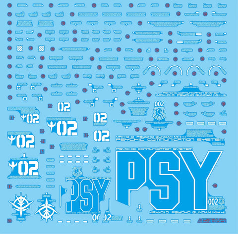 Delpi Decal (ดีคอลน้ำ) HG Psycho MK-II Delpi Decal