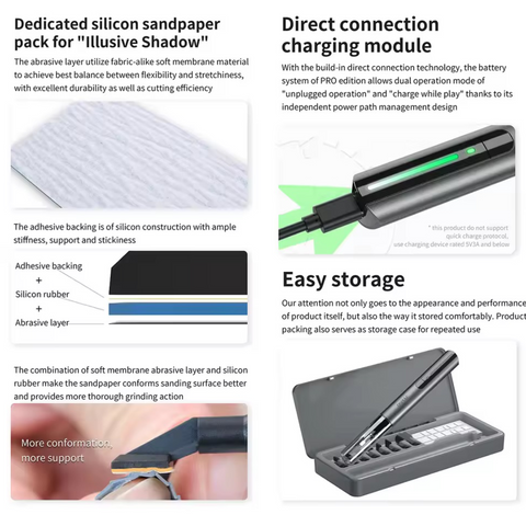 (New) "Illusive Shadow" Reciprocating Sander By DSPIAE ตะไบไฟฟ้าไร้สาย รุ่นโปร Dspiae