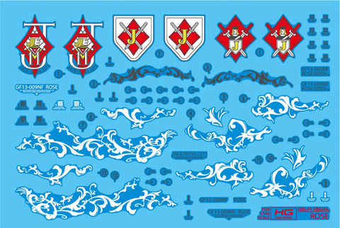 Delpi Water Decal (ดิแคลน้ำ) HG Rose Gundam Delpi Decal