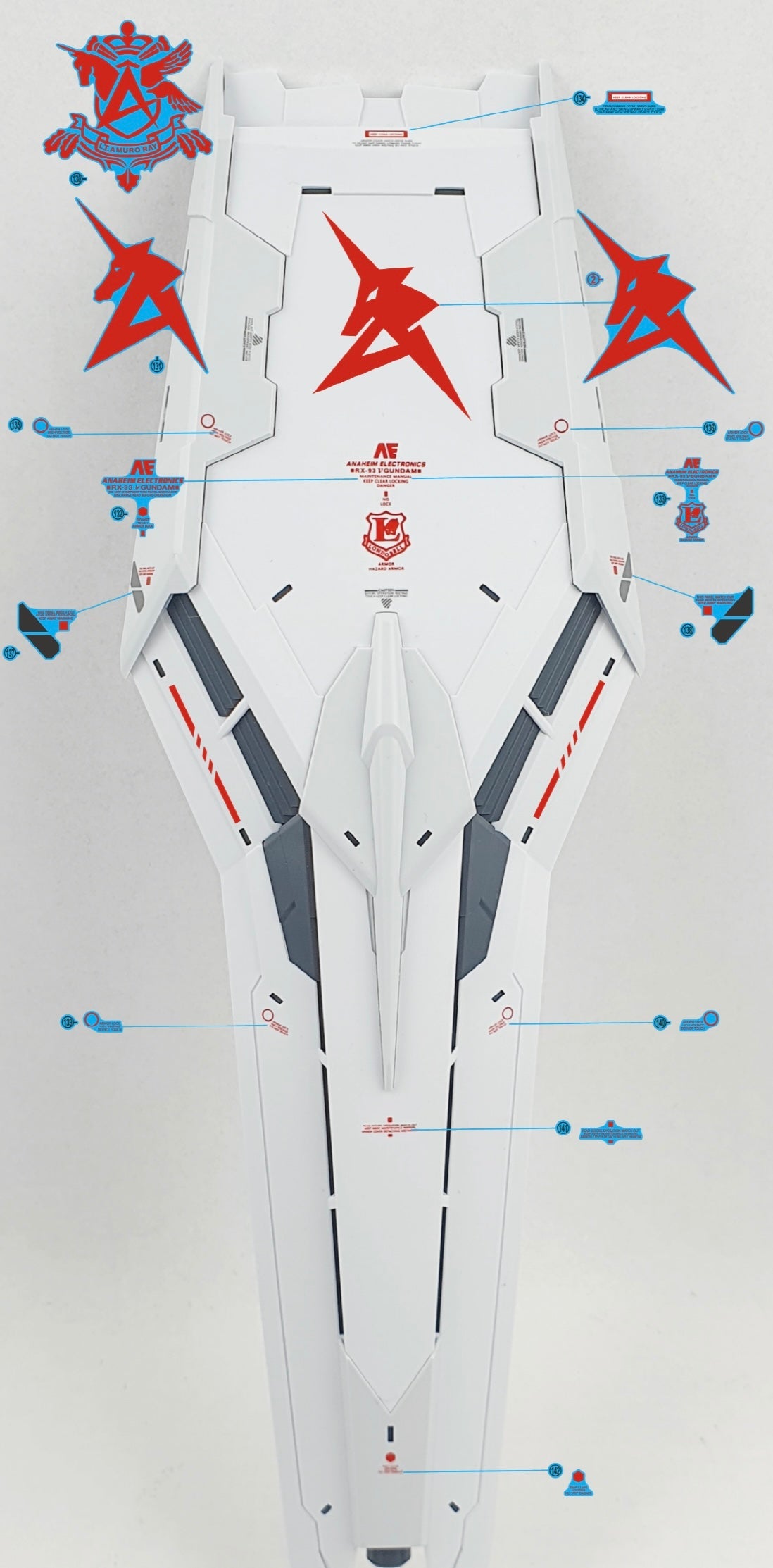 Delpi Decal (ดีคอลน้ำ) PG UNLEASHED RX-93 V VER. DELPI Delpi Decal