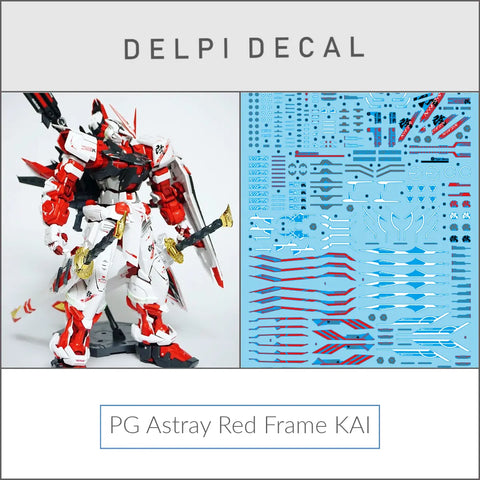 Delpi Decal (ดีคอลน้ำ) PG Astray Red Frame KAI Delpi Decal