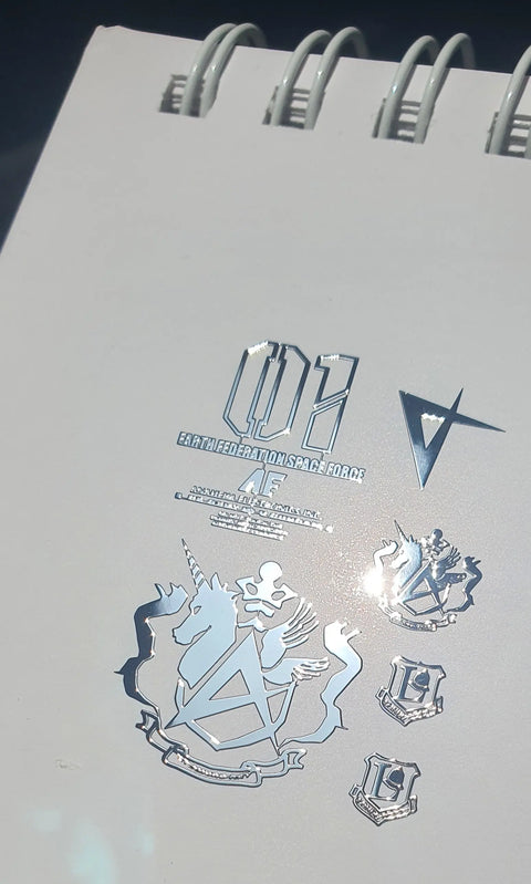 Delpi Metal Sticker (สติกเกอร์โลหะ) MG RX-93-2 Hi-V (Symbol) (Silver) Delpi Decal