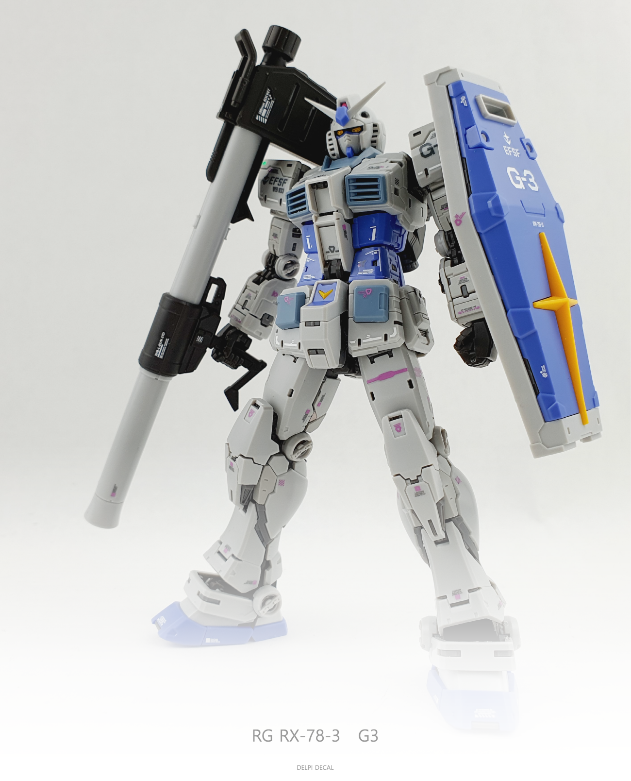 Delpi Decal (ดีคอลน้ำ) RG RX-78-3 2.0 G-3 Delpi Decal