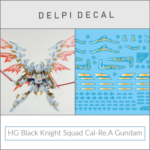 Delpi Water Decal (ดิแคลน้ำ) HG Black Knight Squad Cal-Re.A Gundam Delpi Decal