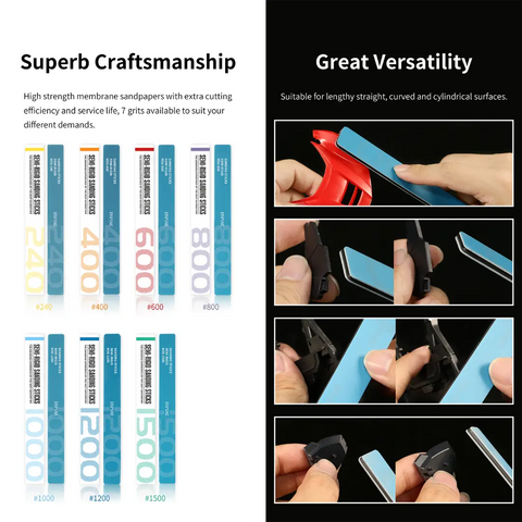 Semi-Rigid Sanding Sticks (3 ชิ้น) By DSPIAE กระดาษทรายแท่ง Dspiae