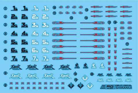 Delpi Decal (ดีคอลน้ำ) RG Shiranui Delpi Decal