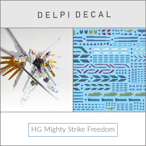 Delpi Water Decal (ดิแคลน้ำ) HG Mighty Strike Freedom Gundam Delpi Decal