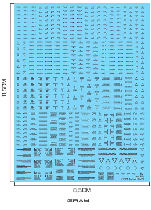 Delpi Water Decal (ดิแคลน้ำ) 1/144 Mechanical Caution Delpi Decal