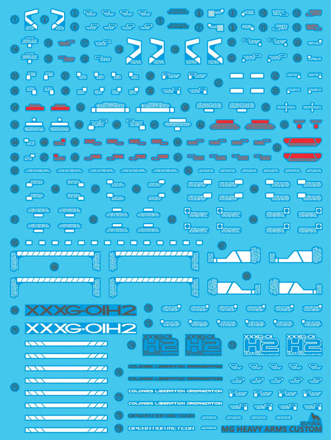 Delpi Water Decal (ดิแคลน้ำ) MG Heavyarms Custom Delpi Decal