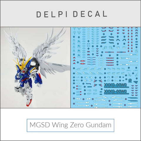 Delpi Water Decal (ดิแคลน้ำ) MGSD Wing Zero Gundam Delpi Decal