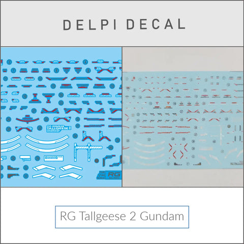 Delpi Water Decal (ดิแคลน้ำ) RG Tallgeese 2 Gundam Delpi Decal