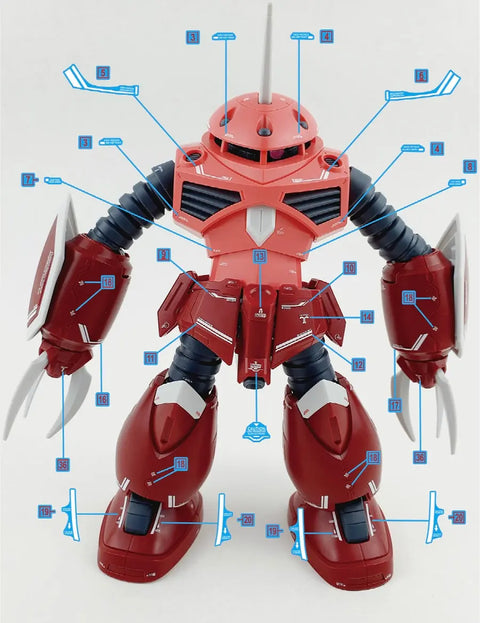 Delpi Decal (ดีคอลน้ำ) HG Seed Z’Gok Delpi Decal