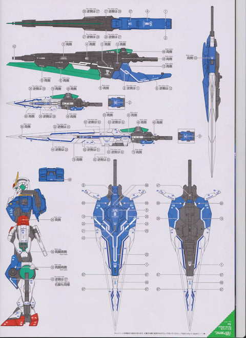 Delpi Water Decal (ดิแคลน้ำ) PG OO Seven Sword/G Gundam Delpi Decal