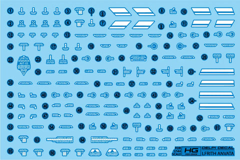 Delpi Decal (ดีคอลน้ำ) HG LFRITH ANVATA Delpi Decal