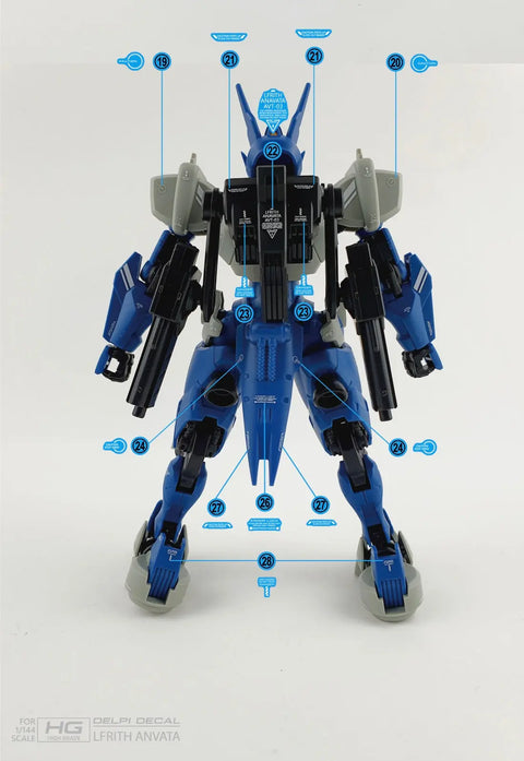 Delpi Decal (ดีคอลน้ำ) HG LFRITH ANVATA Delpi Decal