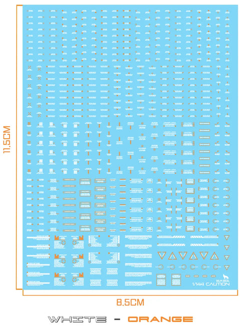 Delpi Water Decal (ดิแคลน้ำ) 1/144 Mechanical Caution Delpi Decal