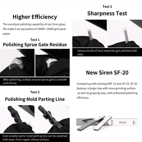Siren-glass Mirror Polishing File By DSPIAE ตะไบขัด Dspiae