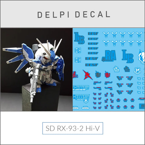 Delpi Decal (ดีคอลน้ำ) SD RX-93-2 Hi-V Delpi Decal