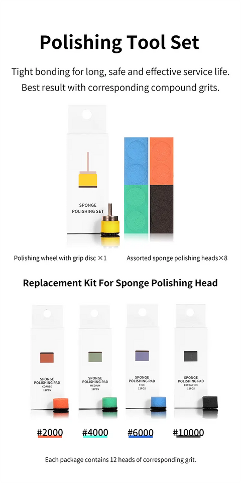 Polishing Tool Set By DSPIAE หัวฟองน้ำขัดเงา Dspiae